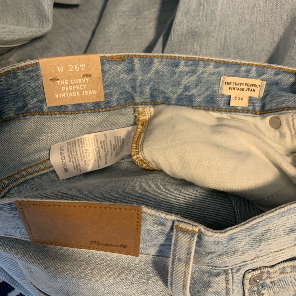 NWT Madewell Tall Curvy Perfect Vintage Jean *READ DESCRIPTION*
